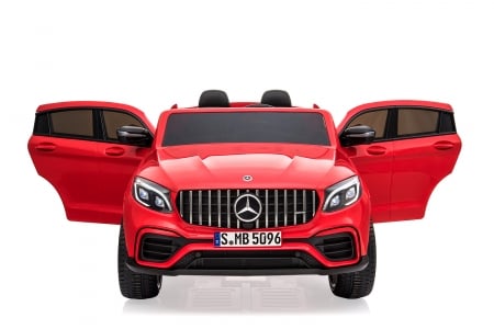 AM ALES Masinuta electrica Mercedes GLC63s AMG 4x4180W 12V 14Ah XXL PREMIUM culoare Rosu