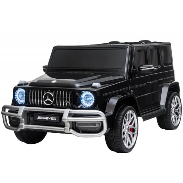 AM ALES Masinuta electrica pentru 2 copii Mercedes G63 XXL 4x4 180W 12V PREMIUM culoare Neagra