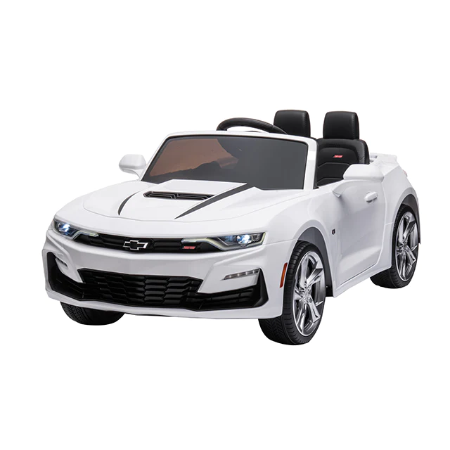 AM ALES Masinuta electrica pentru copii Chevrolet Camaro 2SS 90W 12V PREMIUM #Alb