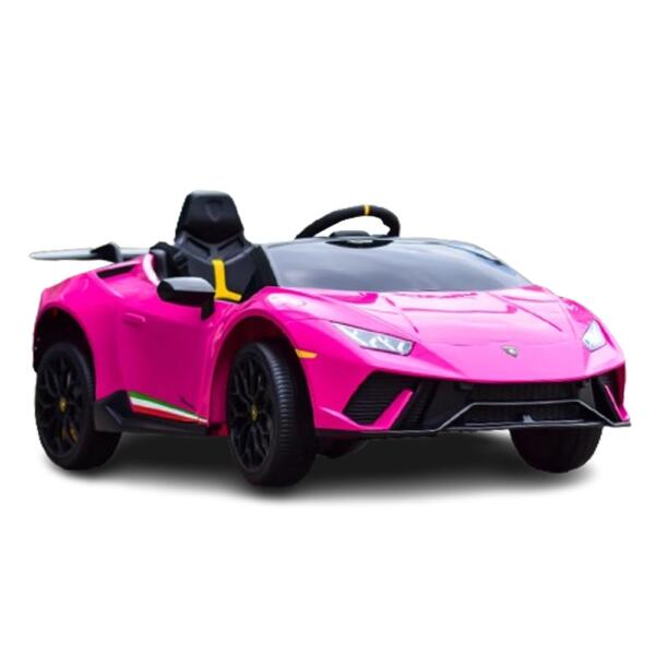AM ALES Masinuta electrica pentru copii Lamborghini Huracan telecomanda inclusa 4x4 120W 12V culoare roz