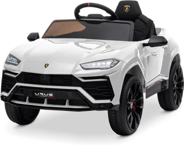 AM ALES Masinuta electrica pentru copil 2-5 ani Lamborghini Urus 70W 12V 7Ah culoare Alba