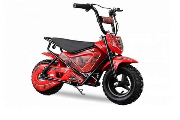 AM ALES Mini Motocicleta electrica cu roti ajutatore NITRO ECO Flee 300W 24V culoare Portocalie