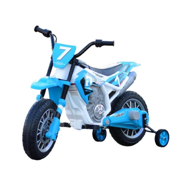 AM ALES Motocicleta electrica pentru copii Kinderauto BJH022 70W 12V culoare Albastru