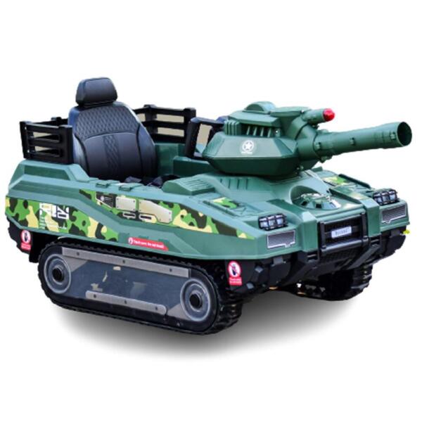 AM ALES Tanculet electric pentru copii Kinderauto Commander 240W 24V 12Ah color Army Green